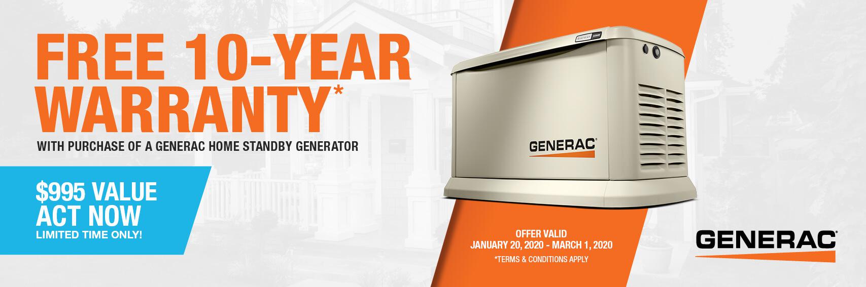 Homestandby Generator Deal | Warranty Offer | Generac Dealer | Burke, VA